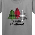 thumbnail image 4 of Inktastic Country Christmas Plaid Trees Youth T-Shirt, 4 of 5