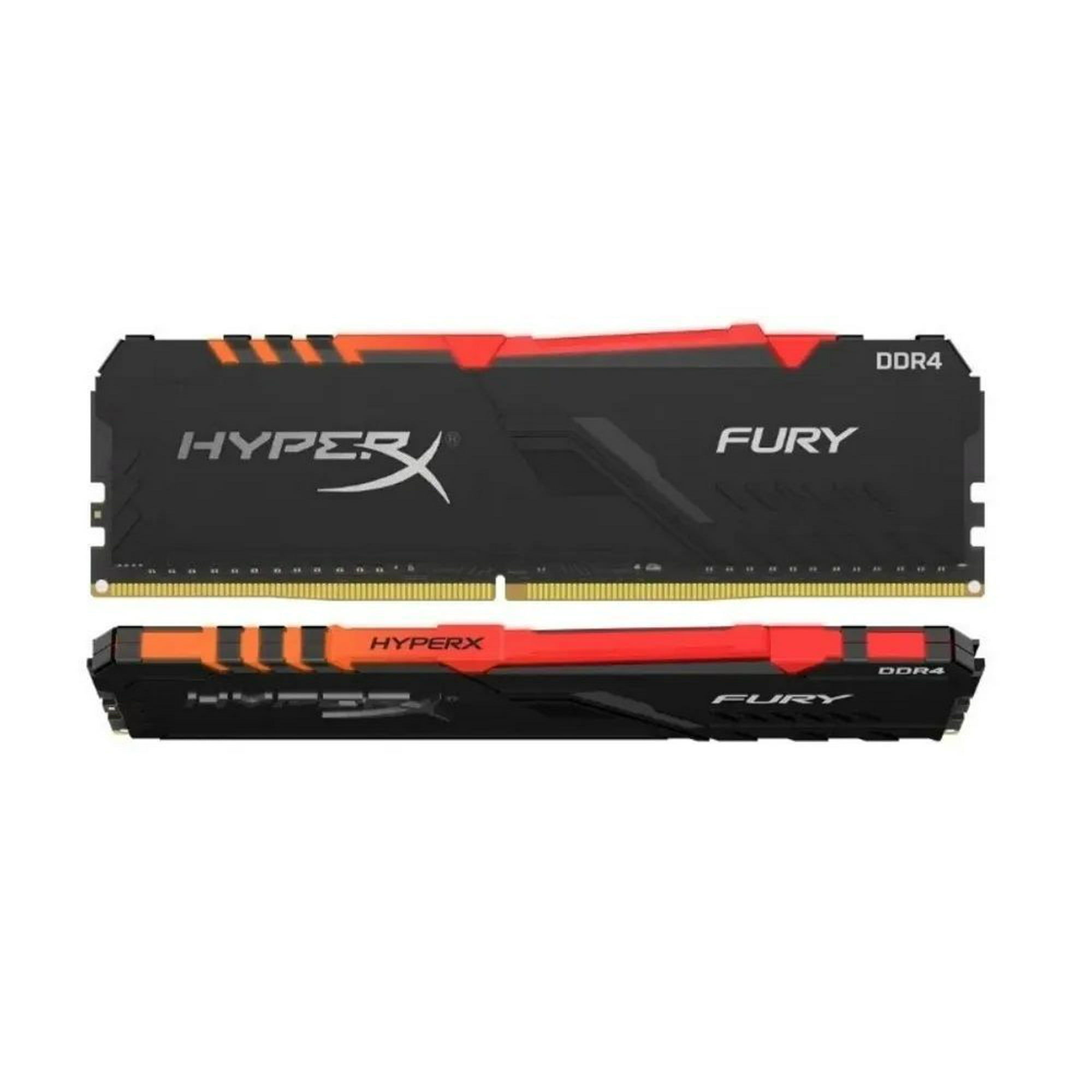 RAM HyperX Fury Black RGB DDR4 3733 MHz 64 GB 2x32 GB