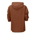 thumbnail image 4 of Krdevn Hoodies for Men - Men's Casual Hoodie Lightweight Pullover Sweatshirt for Spring Summer Everyday Wear Comfortable Plain Hooded Top - Sweatshirts for Men,Color:RD1,Size:L, 4 of 8