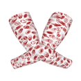 thumbnail image 1 of KLL Red Football Pattern UV Sun Protection Arm Sleeves for Men & Women,UPF 50 Cooling Sports Sleeve Compression Arm Sleeves Golf Basketball Arm Sleeves, 1 of 7