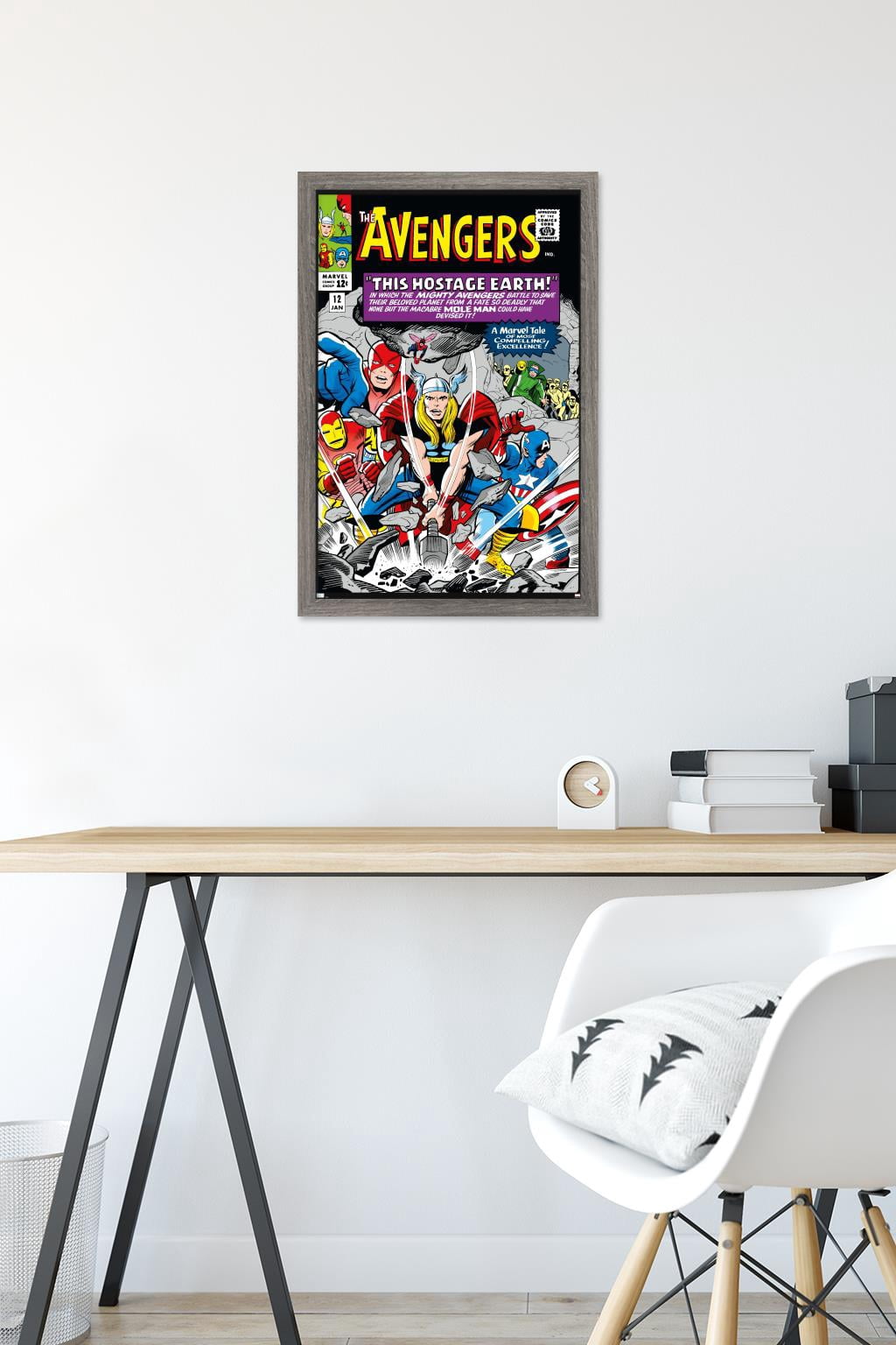Marvel Comics - Avengers #12 Wall Poster, 14.725" x 22.375" Framed