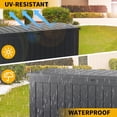 thumbnail image 5 of CIRUI 260 Gallon Double Wall Resin Deck Box,Lockable Waterproof Outdoor Storage Box, 1000lbs Capacity & Doubles as Seating for Patio Furniture,Garden Tools, Pool Accessories (Black), 5 of 12