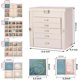 thumbnail image 2 of Joyero de 6 Niveles con 5 Cajones Gran Capacidad - Caja de Joyas, Almacenaje de Joyas, Interior con Espejo, Alajero Organizador de Joyas para Anillos, Collares, Relojes, Pulseras y Aretes, 2 of 7