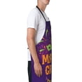 thumbnail image 2 of Uemuo Mardi Gras2 Pattern Waterproof Apron Adjustable Dishwasher Apron- Apron for Women Men Heavy Duty Work Apron for Dishwashing Chemical Lab, 2 of 9