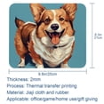 thumbnail image 5 of Corgi Dog Printed Square Mouse Pad, 8.3x9.8 Inch Non-Slip Rubber Bottom Gaming Mouse Pad for Office Use, 5 of 6
