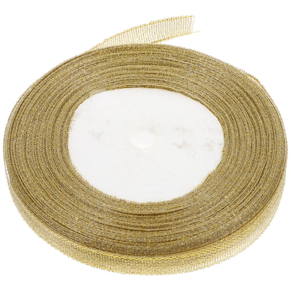 WRITWAA Metallic Foil Ribbon with Trim for Crafts, Wrapping, Decorations and Presents