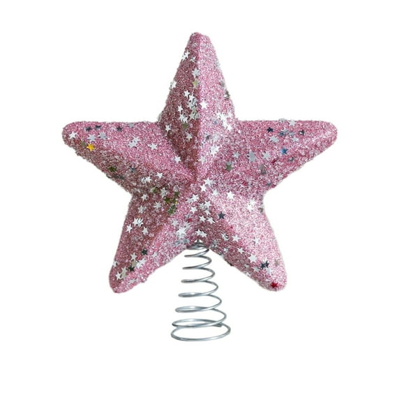 Christmas Tree Topper Star, Purple Hollow Design Ornament, Lightweight Shatterproof Plastic Foam Star Decoration for Xmas Tree, Home & Party Décor