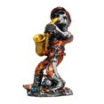 thumbnail image 3 of Colección creativa de figuras de banda de calaveras Figuras de músicos Estatua de esqueleto para Saxofón Argenta, 3 of 9