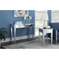 thumbnail image 4 of Table d'Appoint Gold Coast avec Tiroir en Finition Bois Argenté et Verre Miroir, 4 of 4