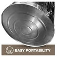 thumbnail image 3 of Metal Trash Can with Lid Outdoor 20 Gallon Galvanized Steel Garbage Bucket with Lid Silver, 3 of 6