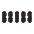 thumbnail image 1 of 5PCS 6AN Fitting Adapter Black Female Straight Swivel Aluminum Alloy Hose End Fitting, 1 of 14