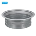 thumbnail image 3 of Unique Bargains Bride de Raccord de Conduit de 6 Pouces, Raccord Métallique, Bride de Tuyau Droit, Conduit de Ventilation Rond, Lot de 2, 3 of 5