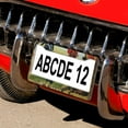 thumbnail image 5 of License Plate Frame A Rooster Crowing In Front Of An Old Farmhouse Customized Decor Car Tag 2 PCS Rustic Modern Farmhouse Animal Chicken Metal License Plate Cover Car Accessories US Canada Standard, 5 of 6