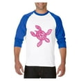 thumbnail image 1 of Mens Raglan Sleeve Baseball T-Shirts - Sea Turtle Hawaii, 1 of 5
