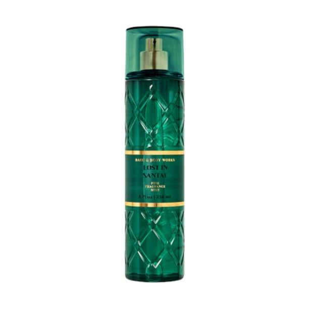 Spray corporal Bath & Body Works, fragancia fina, 240 ml, Lost In Santal