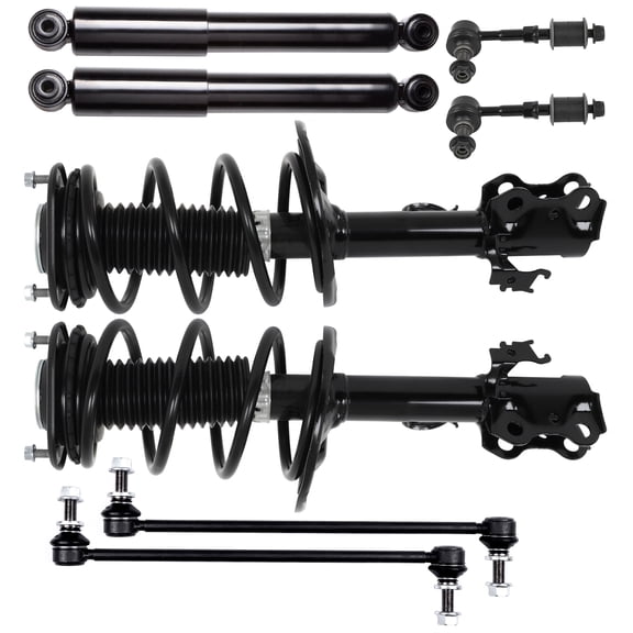CCIYU 8 PCS Set of Suspension Strut and Coil Spring Assembly for Toyota for RAV4 2013-2018 1333524L 1333524R 349024 K750043 K750257