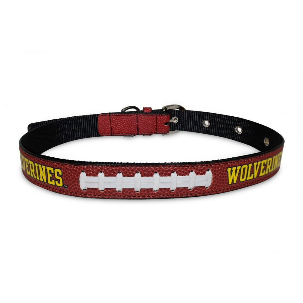 Pets First NCAA College Michigan Wolverines PREMIUM SPORTY DOG COLLAR