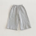 thumbnail image 5 of CAIVO Children Striped Wide Leg Pants For Boys Girls Summer Casual Outdoor Wear Breathable Comfortable Trousers, 5 of 5