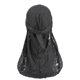 thumbnail image 1 of Sombrero pirata Durag de hip hop vintage de color liso para hombre, pañuelo para la cabeza, diadema, gorros de poliéster para hombre, 1 of 2