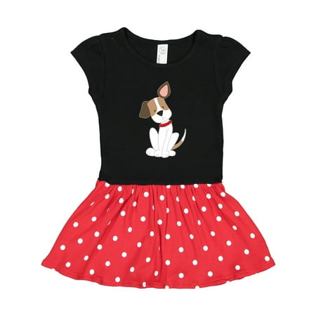 

Inktastic Dog with Ear Up Gift Toddler Girl Dress