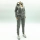 thumbnail image 3 of Conjunto de ropa para figura femenina de 12 pulgadas (escala 1/6): cárdigan con capucha, sudadera, abrigo y pantalones. Gris, 3 of 9