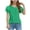 Green, variant on XIMIN Teen Girls Tunic T Shirts Ruffle Short Sleeve Crew Neck Tee Tops Dressy Blouses Trendy Flowy Tshirts Summer Solid Color Casual Pleated Loose Blouse