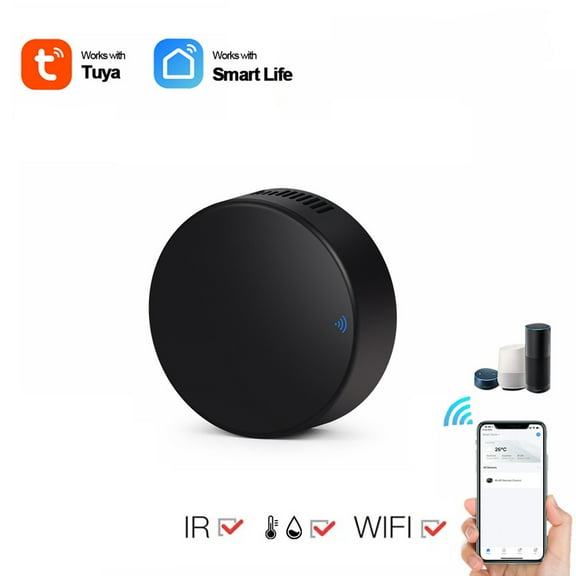 PURCOLT Tuya WiFi Universal Remote Controller Temperature And Humidity Smart Detector Intelligent Voice Control Infrared Remote Controller For Household Appliances Up to 65% off