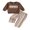 MULTI, variant on BemeyourBBs Boy 2-piece Outfit Long Sleeve Embroidery Sweatshirt Plaid with Pants