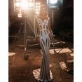 thumbnail image 5 of Paquete de vestidos de fiesta sexys dorados personalizados para mujer, vestidos de noche con cola de pez a la cadera, 5 of 5