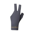 thumbnail image 2 of Guantes de billar de 3 dedos, manoplas de taco, antideslizantes, de poliéster transpirable. Gris, 2 of 8
