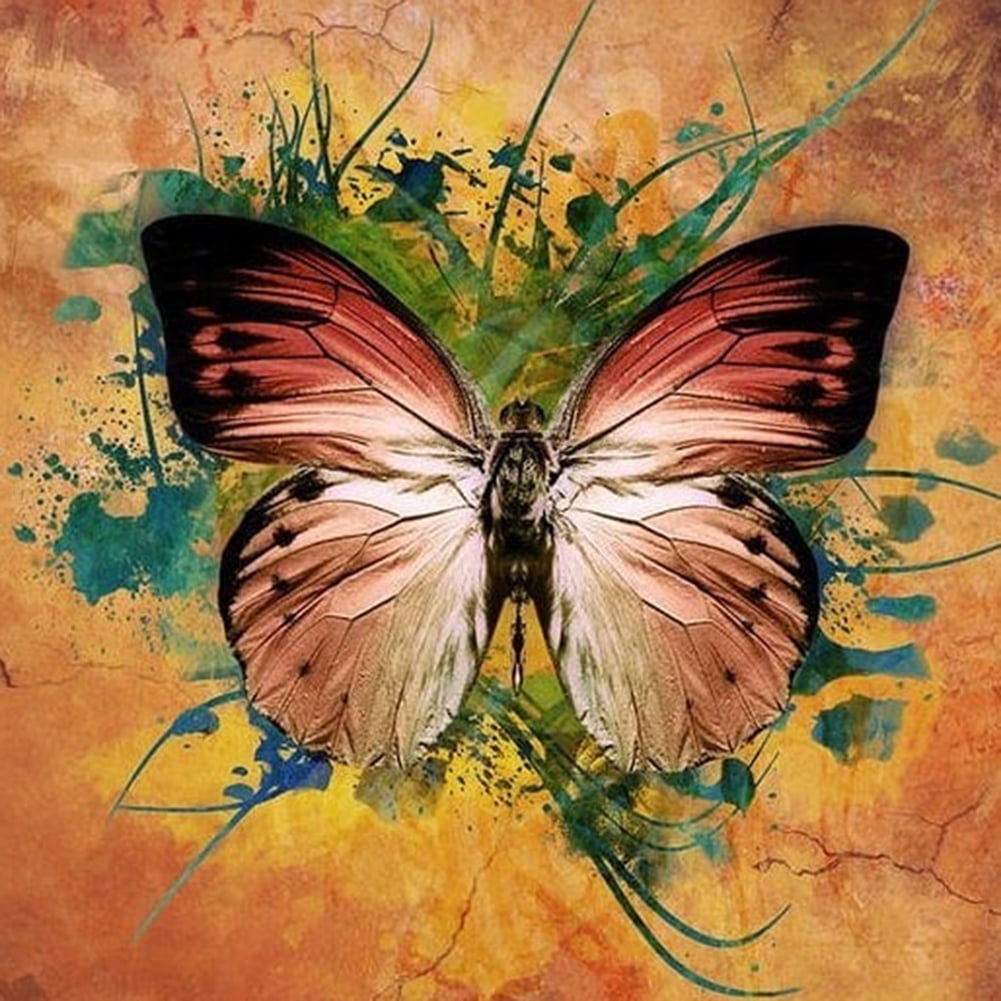 Chinatera Full Round Drill Diamond Painting DIY Butterfly Rhinestone