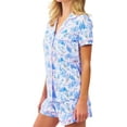 thumbnail image 5 of Women's Y2k Monkey Print Pajamas Preppy 2 Piece Button Front Sleep Pjs Shirts and Boxer Shorts Outfit Lounge Sets, 5 of 10
