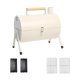 thumbnail image 1 of Parrilla de carbón portátil compacta, pequeña, con bisagras, resistente, para exteriores Blanco, 1 of 9