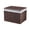Coffee, variant on HOARBOEG Handwoven Rattan Storage Basket with Lid & Liner, Stackable Wicker Organizer Bin for Bathroom Shelves Closet, Decorative Woven Box, 12.2x8.3x6.3in Coffee