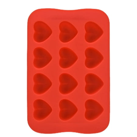 

Ice Cube Trays Food-Grade Silicone Ice Cube Trays Reusable Chocolate Stencil Red Heart-shaped