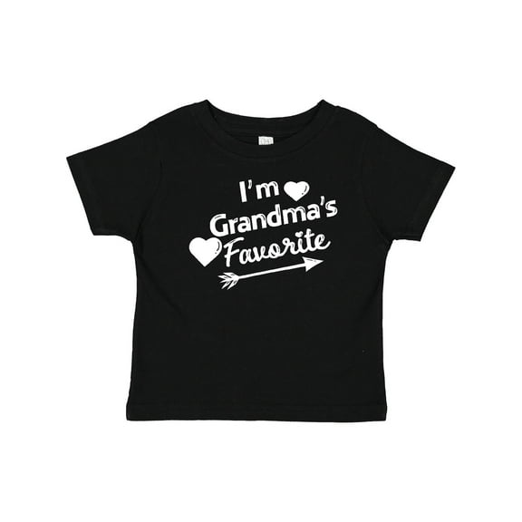 Inktastic I'm Grandma's Favorite with Arrow and Hearts Boys or Girls Baby T-Shirt