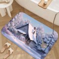 thumbnail image 3 of 1pc Snowy Cottage in the Woods Absorbent Non-Slip Bathroom Thickened Flannel Rug Decor,Soft,Quick Drying,Suitable For Indoor/outdoor Use,Bathrooms,Bedrooms,Kitchens,Terrace,Laundry Rooms,16"x24", 3 of 9