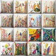 thumbnail image 2 of 18Inch Bird Flower Pillow Case Bed Sofa Living Room Decor Throw Cushion Cover, 2 of 8