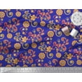 thumbnail image 2 of Soimoi Cotton Voile Fabric Leaves & Floral Clip Art Print Sewing Fabric Yard 56 Inch Wide, 2 of 3
