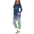 thumbnail image 3 of Pijama elegante de manga larga para mujer, ropa de dormir informal, conjunto de dos piezas, regalo de Navidad, Otoño e Invierno, 3 of 4