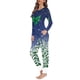 thumbnail image 3 of Pijama elegante de manga larga para mujer, ropa de dormir informal, conjunto de dos piezas, regalo de Navidad, Otoño e Invierno, 3 of 4