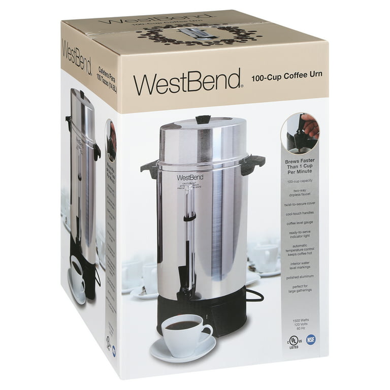 West Bend Coffee Equipment. Coffee Urns in aluminum or stainless steel