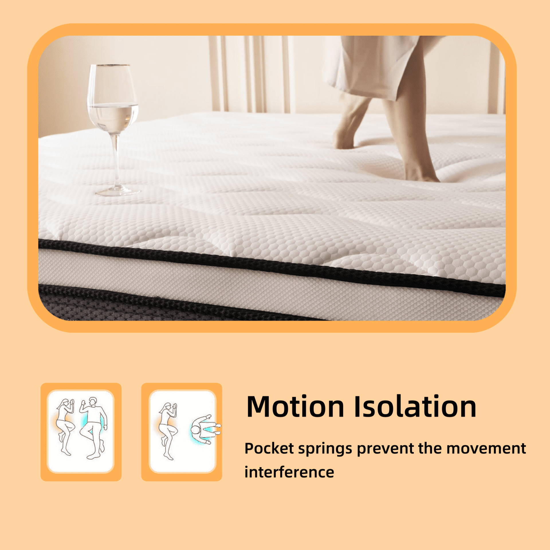 REVIEW Full Mattress, 12 inch Hybrid Memory Foam with Pocket Springs, Medium Firm, Bed in a Box