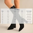 thumbnail image 3 of Women Pointed Toe Knee‑High Boots, Soft Stretch Suede Tall Long Boots, Side Zipper Chunky Block Heel Dress Boots for Fall Winter, 3 of 9