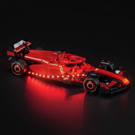 ‌LED Light Compatible with Legos 77242 Building Set, LED Light Kit for Legos 77242 SF-24 F1 racing car Building Toy, Only Decoration Lights, No Building Model Kit