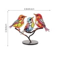 thumbnail image 2 of UPGRATOR Escultura De Pájaro Con Base En Metal Y Acrílico Para Del Hogar, 2 of 6
