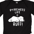 thumbnail image 4 of Inktastic Pyrenees Life is Ruff Great Pyrenees Boys or Girls Long Sleeve Baby Bodysuit, 4 of 5