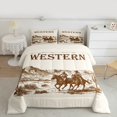thumbnail image 2 of Homewish Western Cowboy Full Size Comforter Sets,Rustic Southwestern Tribal Bedding Comforter Set,Tropical Plant Cactus Bedding Sets For Girls Kids,Microfiber Bedroom Decor,3-Piece, 2 of 8