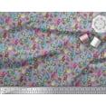 thumbnail image 2 of Soimoi Poly Georgette Fabric Coral,Starfish & Turtle Ocean Fabric Prints by Yard 52 Inch Wide, 2 of 3
