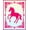 Pink, Pattern 1, variant on ODIKA 4'x6' Machine Washable Non-Slip Area Rug, Galloping Steed Latch Hook Needlework Canvas High Traffic Rug, Pink, 635392